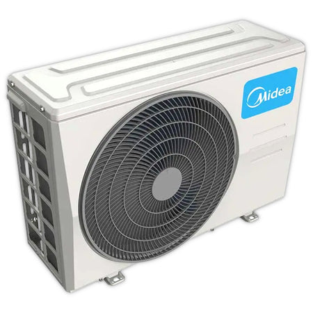 MIDEA XTREME SAVE BLUE | Außengerät, Foto von leicht schräg links