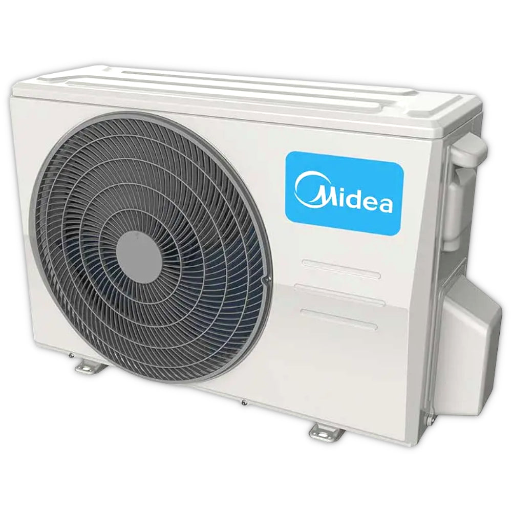 MIDEA XTREME SAVE BLUE | Außengerät, Foto von leicht schräg rechts