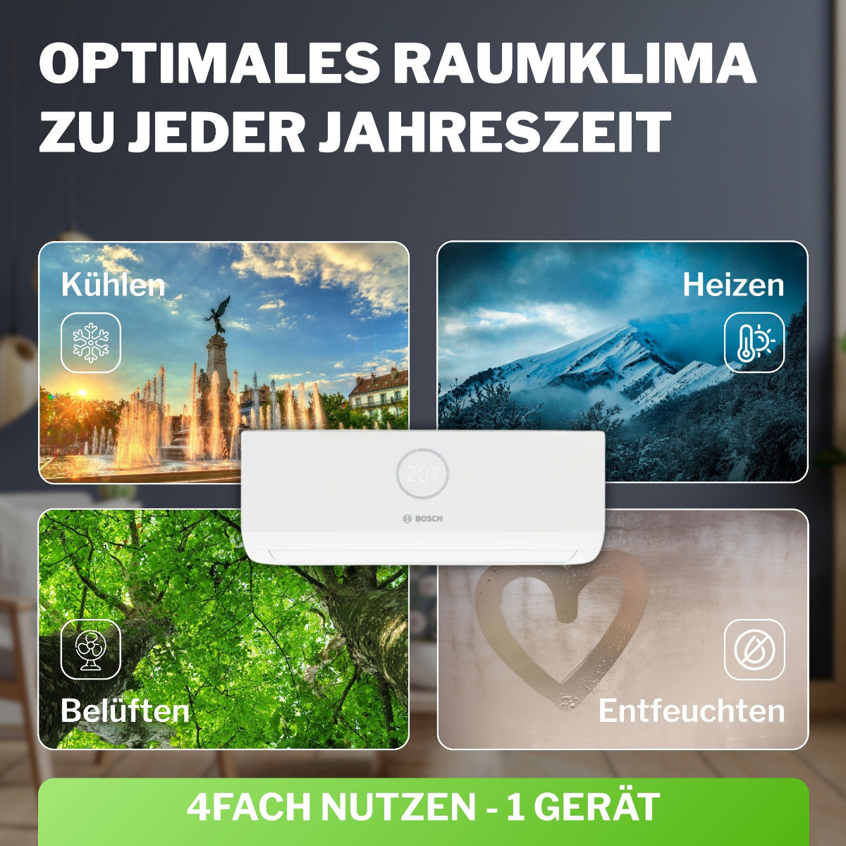 BOSCH Klima-Wandgerät CL3000iU W 26 E mit 2