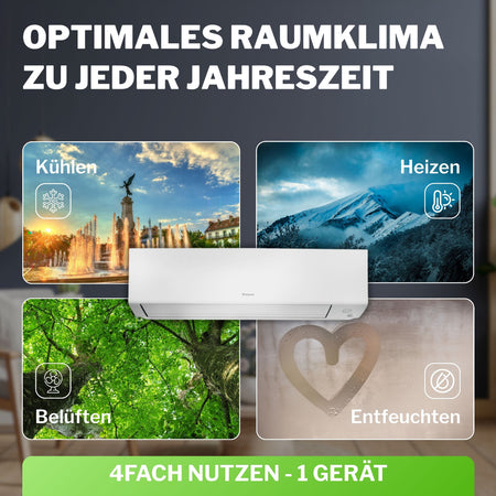 DAIKIN Split Klimaanlage Set | Perfera A-Serie | optimales Raumklima zu jeder Jahreszeit