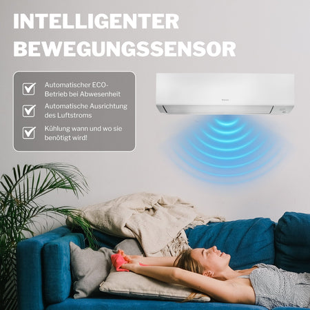 DAIKIN Split Klimaanlage Set | Perfera A-Serie | intelligenter Bewegungssensor