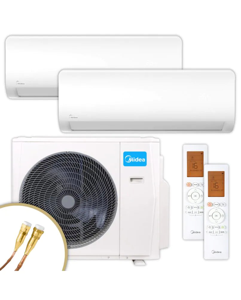 MIDEA Multisplit Klimaanlage | XTREME SAVE PRO | 2x2,6 kW | Quick-Connect