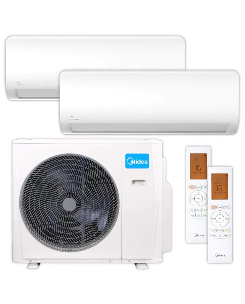 MIDEA Multisplit Klimaanlage Set | XTREME SAVE PRO | 2,6 kW + 2,6 kW