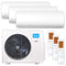 MIDEA Multisplit Klimaanlage Set | XTREME SAVE PRO | 2x2,6 kW + 3,5 kW